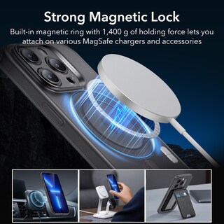 Foto 5 | Funda De Teléfono Esr Zero Series Para Iphone 13 Pro Magsafe Black - Venta Internacional.