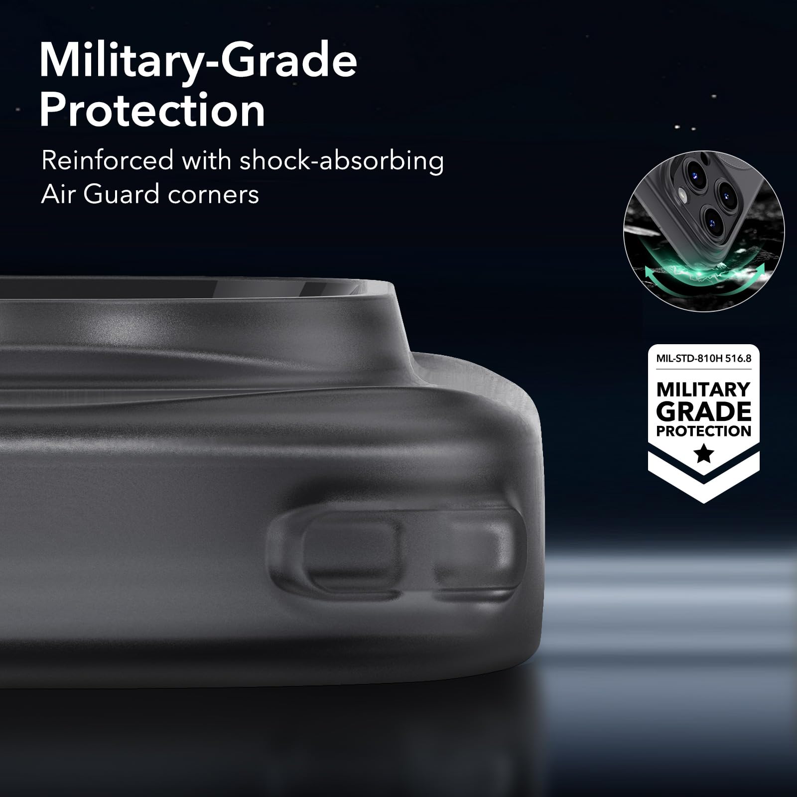 Foto 7 pulgar | Funda De Teléfono Esr Zero Series Para Iphone 13 Pro Magsafe Black - Venta Internacional.
