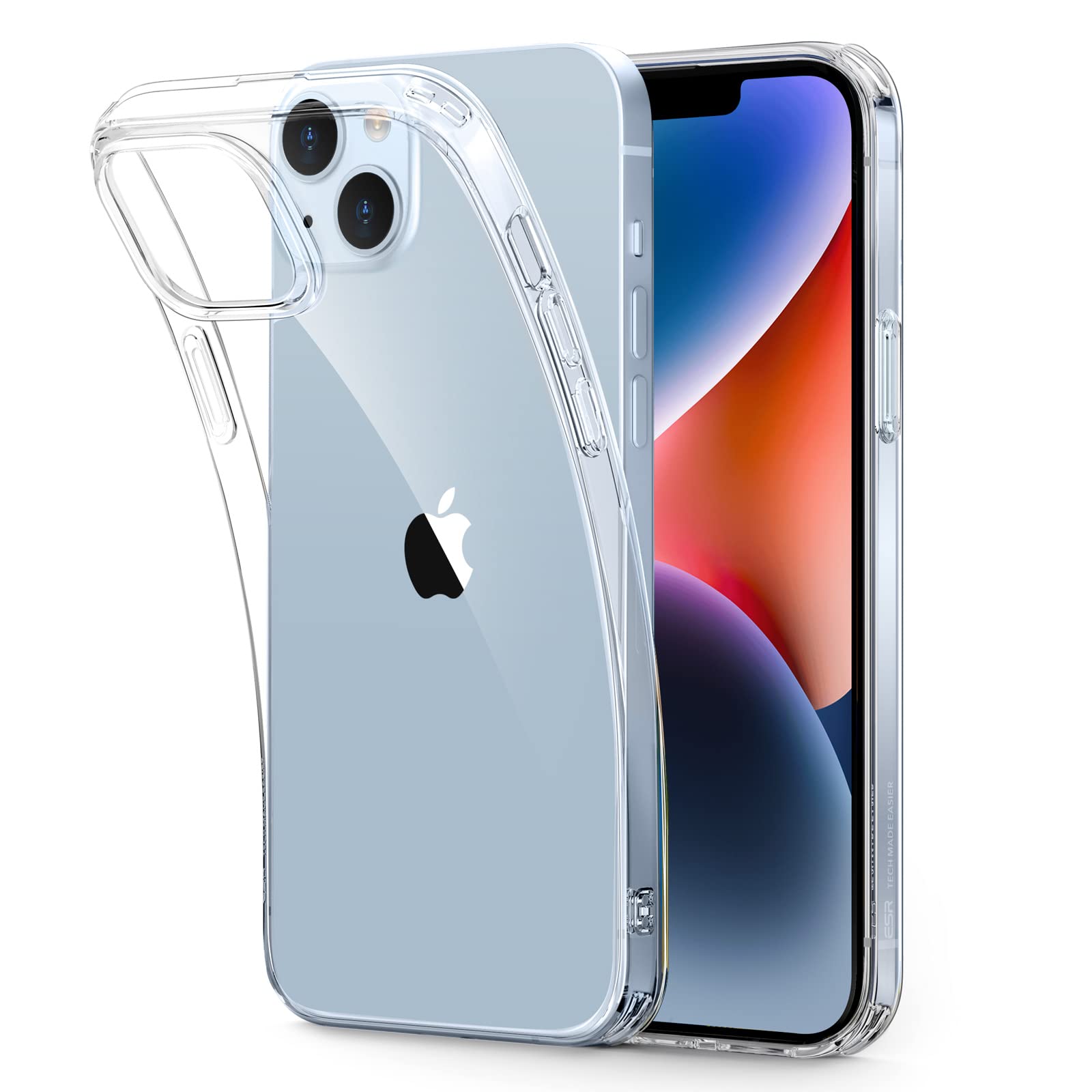 Funda De Silicona Transparente Esr A Prueba De Golpes Para Iphone 14/13 - Venta Internacional.