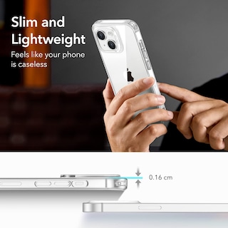Foto 3 | Funda De Silicona Transparente Esr A Prueba De Golpes Para Iphone 14/13 - Venta Internacional.