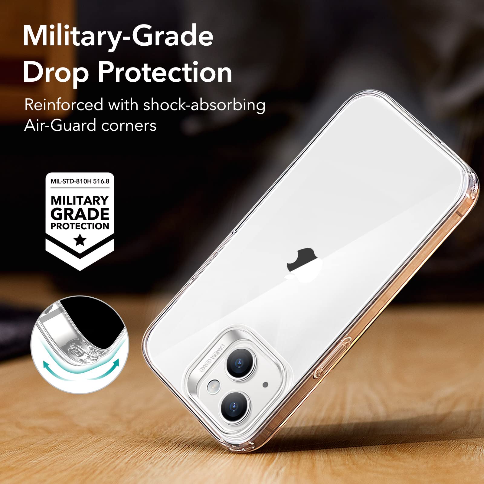 Foto 6 pulgar | Funda De Silicona Transparente Esr A Prueba De Golpes Para Iphone 14/13 - Venta Internacional.