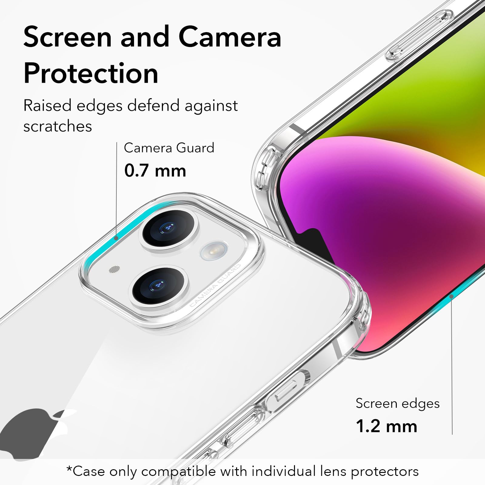 Foto 7 pulgar | Funda De Silicona Transparente Esr A Prueba De Golpes Para Iphone 14/13 - Venta Internacional.