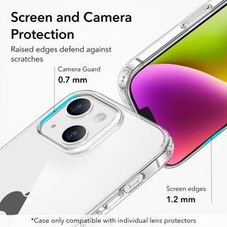 Foto 6 | Funda De Silicona Transparente Esr A Prueba De Golpes Para Iphone 14/13 - Venta Internacional.