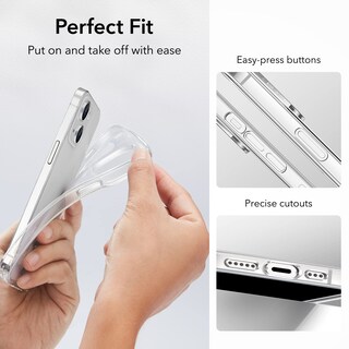 Foto 7 | Funda De Silicona Transparente Esr A Prueba De Golpes Para Iphone 14/13 - Venta Internacional.
