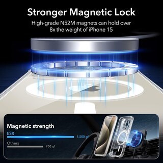 Foto 5 | Funda De Teléfono Esr Para Iphone 15 Pro Con Funda Transparente De Vidrio Templado - Venta Internacional.