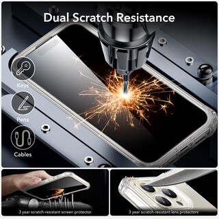 Foto 7 | Funda De Teléfono Esr Para Iphone 15 Pro Con Funda Transparente De Vidrio Templado - Venta Internacional.