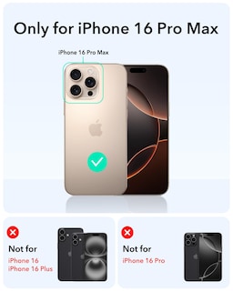 Foto 2 | Funda De Teléfono Esr Para Iphone 16 Pro Max Con Control De Cámara Transparente - Venta Internacional.