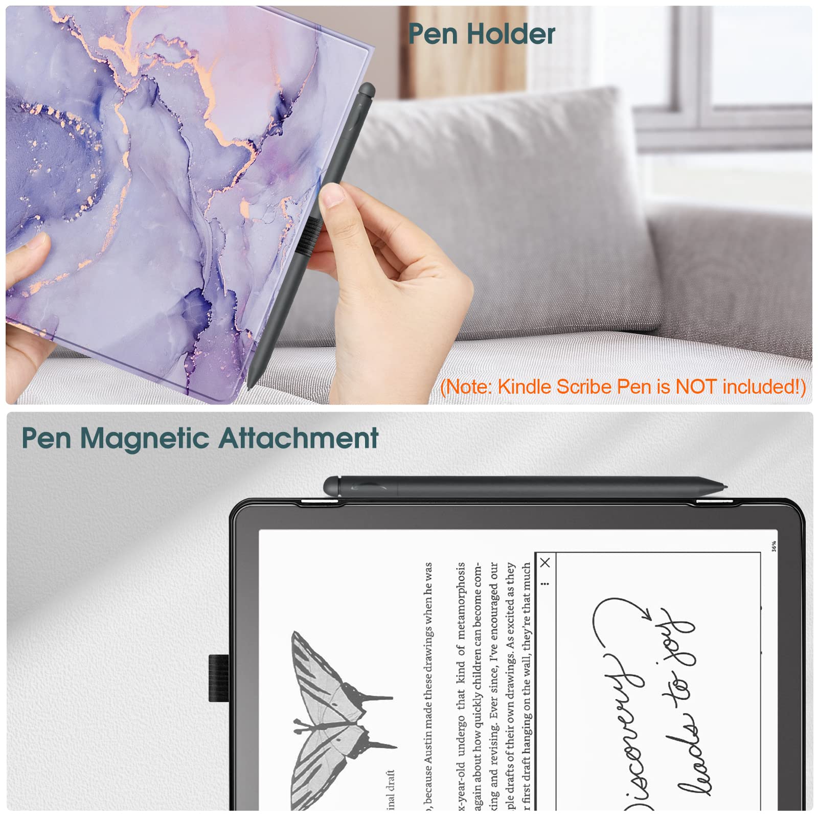 Foto 6 | Funda Fintie Slimshell Para Kindle Scribe 10.2 (2024/2022) - Venta Internacional.