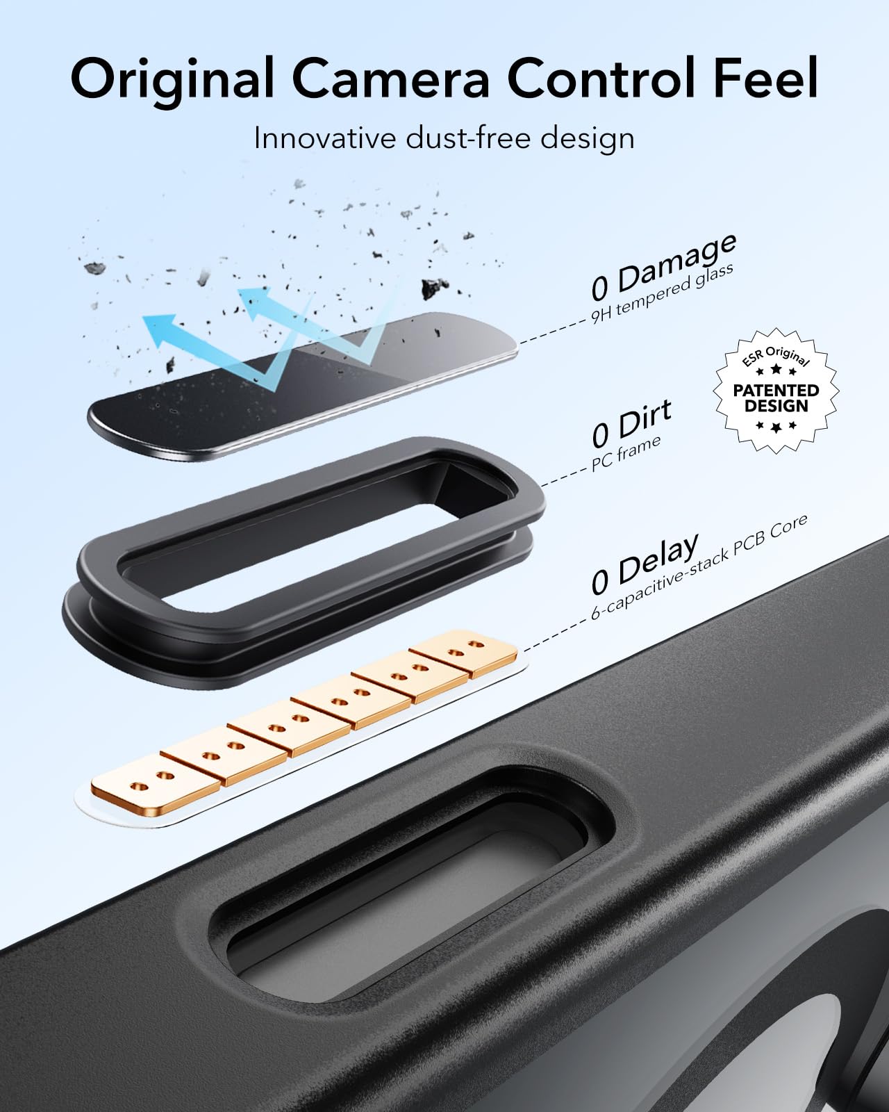 Foto 5 pulgar | Funda De Teléfono Esr Para Iphone 16 Pro Con Control De Cámara Magsafe - Venta Internacional.