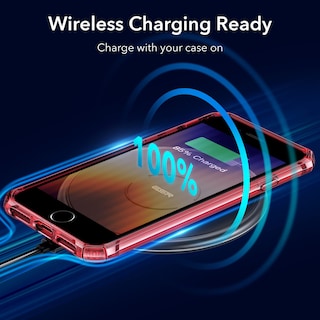 Foto 7 | Funda De Teléfono Esr Air Armor Clear Red Para Iphone Se (2022) - Venta Internacional.