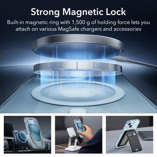 Foto 3 | Funda De Teléfono Esr Para Iphone 15 Plus, Translúcida, Mate, Azul Transparente - Venta Internacional.