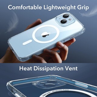 Foto 5 | Funda De Teléfono Esr Para Iphone 15 Plus, Translúcida, Mate, Azul Transparente - Venta Internacional.