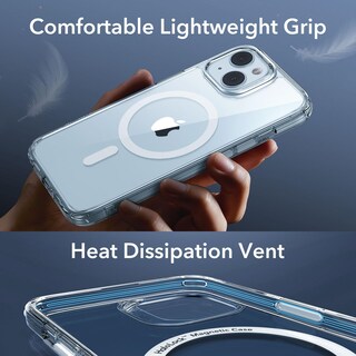 Foto 7 | Funda De Teléfono Esr Para Iphone 15 Plus, Translúcida, Mate, Azul Transparente - Venta Internacional.