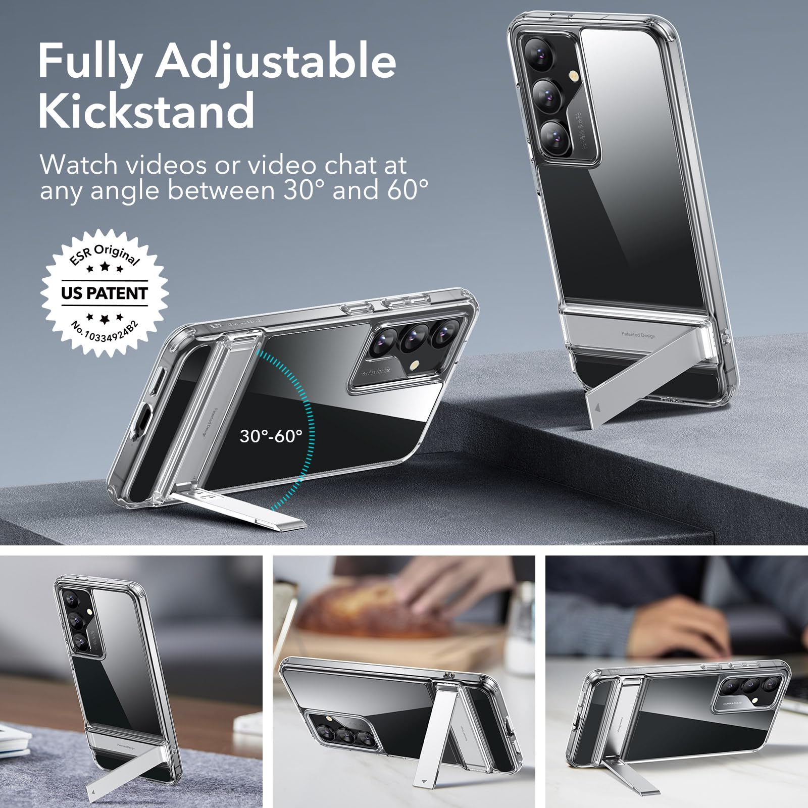 Foto 3 pulgar | Funda De Teléfono Esr Boost Series Con Soporte Para Samsung Galaxy S24 Plus - Venta Internacional.
