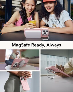 Foto 6 | Funda De Silicona Esr Con Soporte Para Iphone 16 Pro Max, Color Rosa - Venta Internacional.