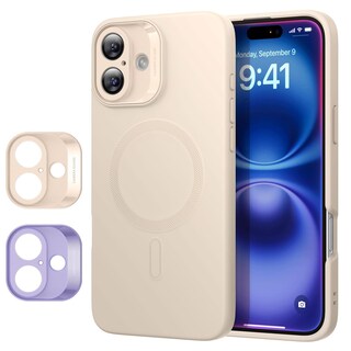 Foto 1 | Funda De Teléfono Esr Para Iphone 16 Plus Con Magsafe, A Prueba De Golpes, Color Canela - Venta Internacional.