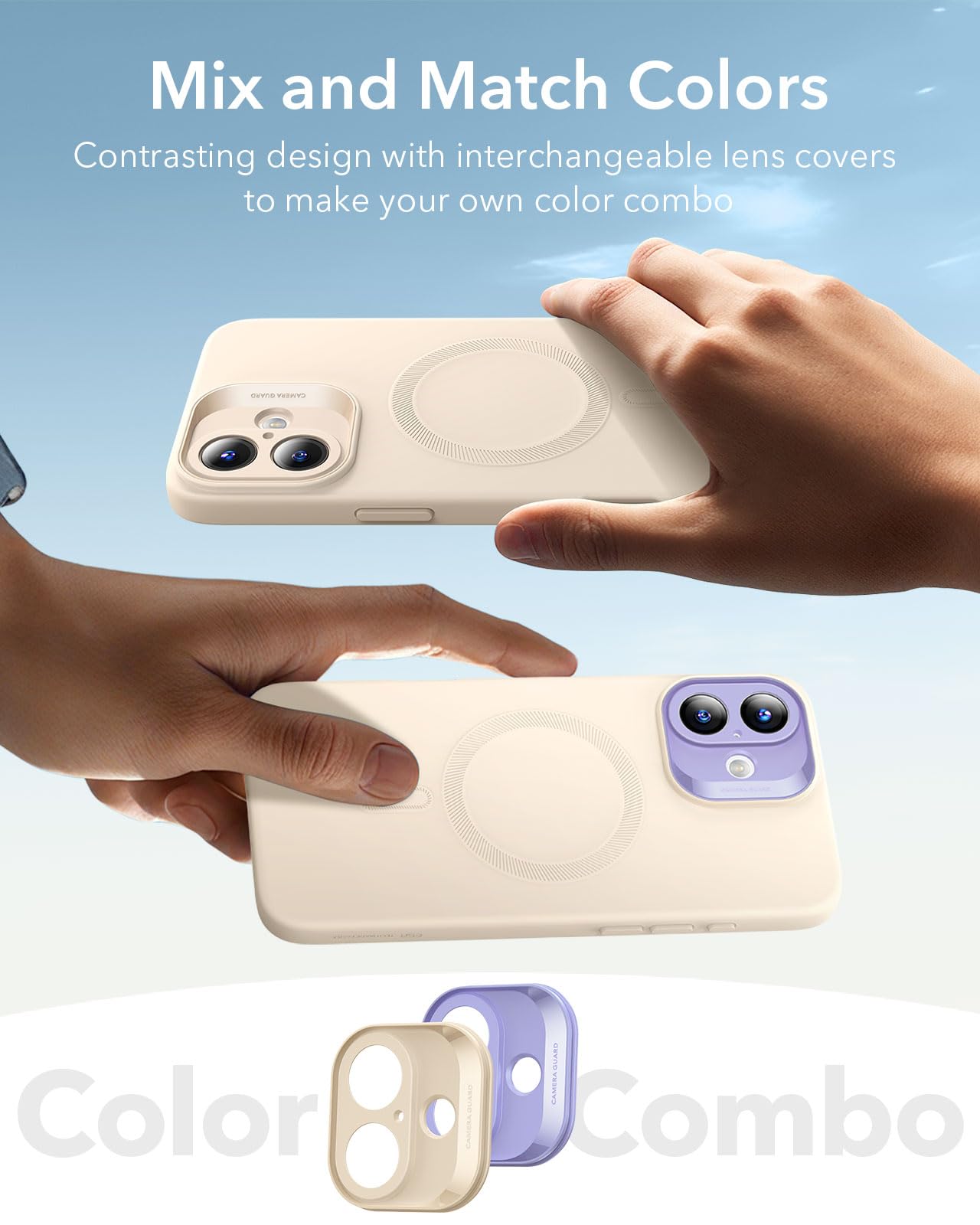 Foto 7 pulgar | Funda De Teléfono Esr Para Iphone 16 Plus Con Magsafe, A Prueba De Golpes, Color Canela - Venta Internacional.