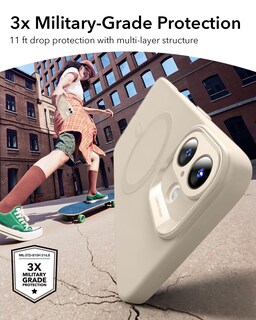 Foto 7 | Funda De Teléfono Esr Para Iphone 16 Plus Con Magsafe, A Prueba De Golpes, Color Canela - Venta Internacional.