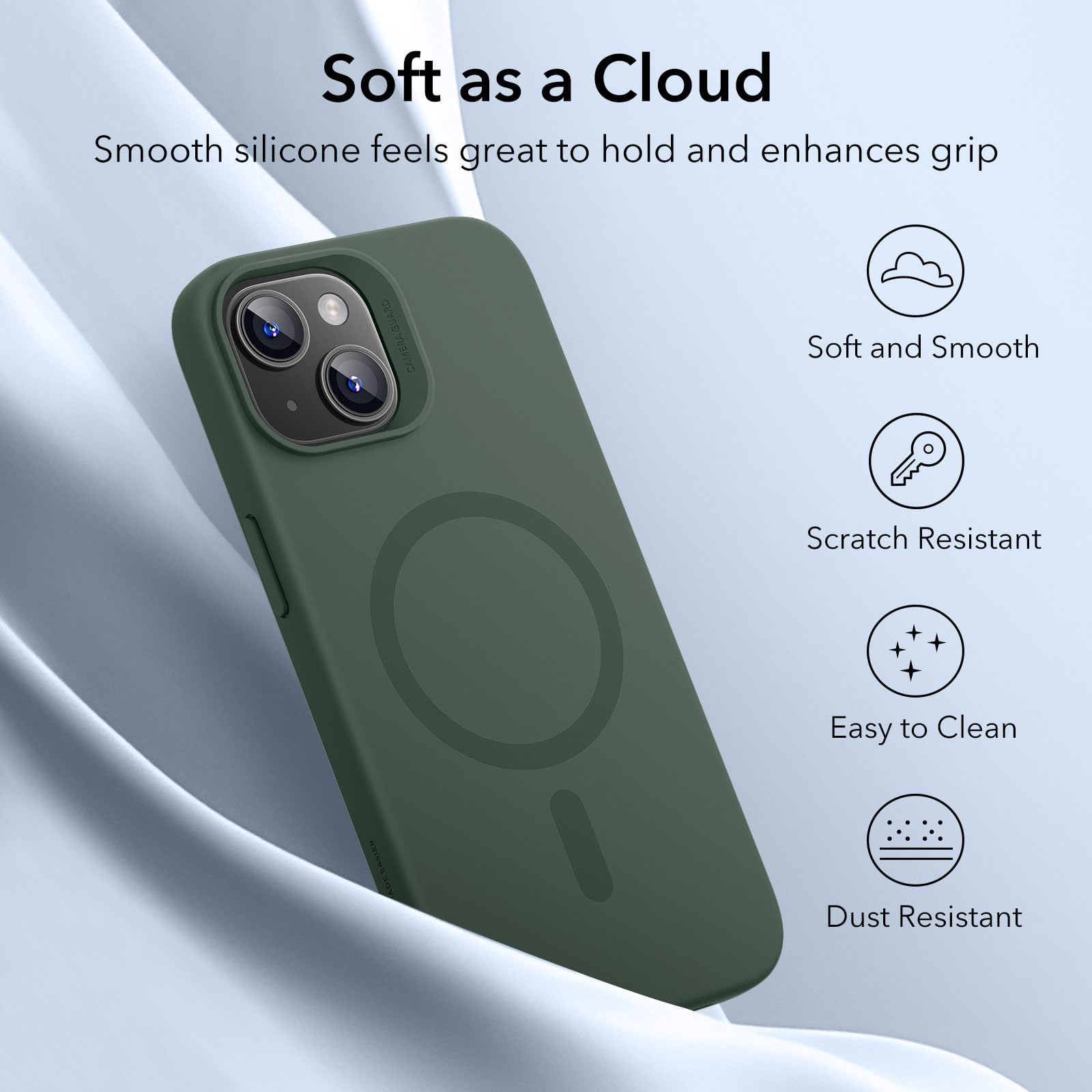 Foto 7 pulgar | Funda Esr Para Iphone 15 Con Carga Magnética Magsafe, Color Verde - Venta Internacional.