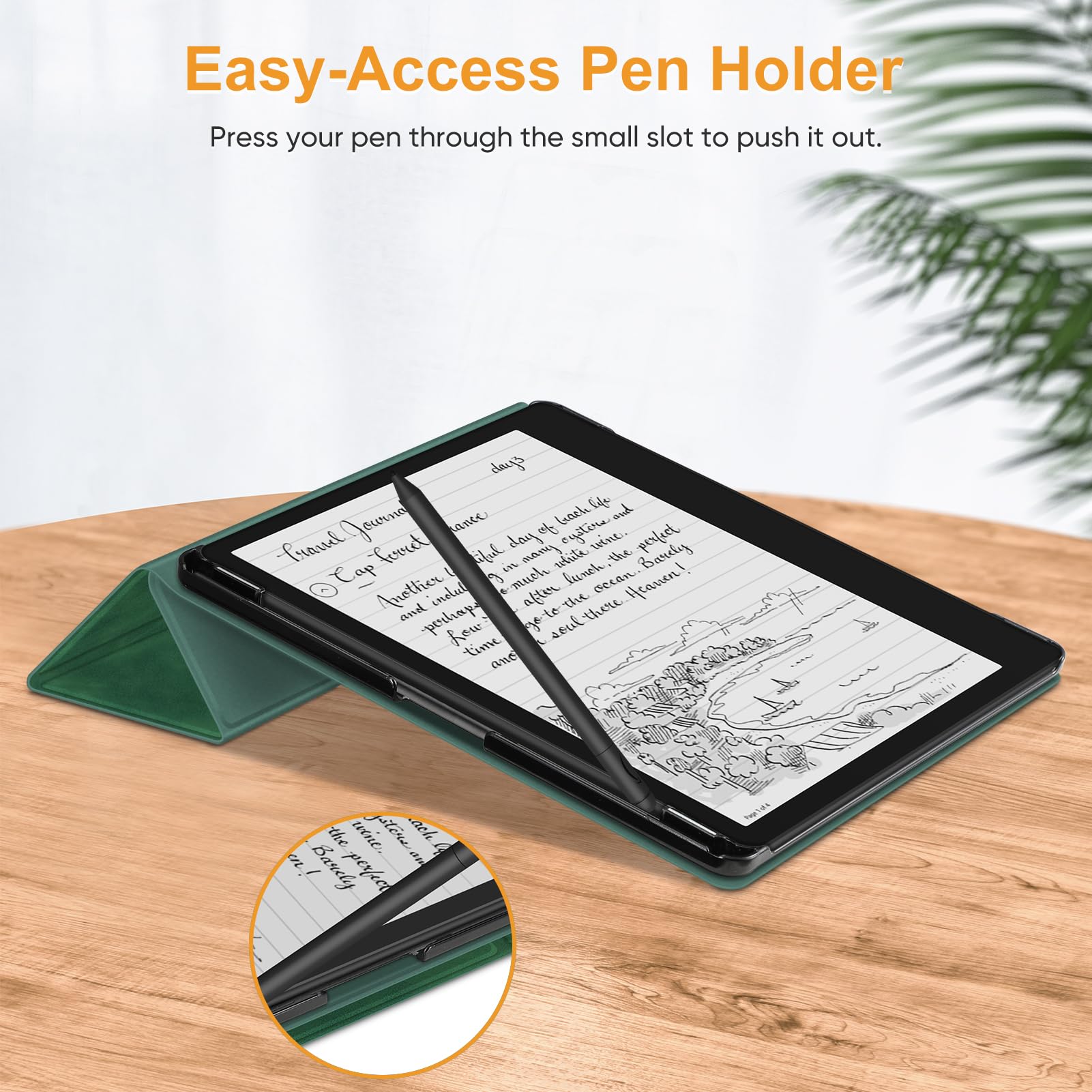 Foto 5 pulgar | Funda Fintie Con Soporte Para Kindle Scribe De 10,2 Pulgadas Con Soporte Para Bolígrafos, Color Gris - Venta Interna