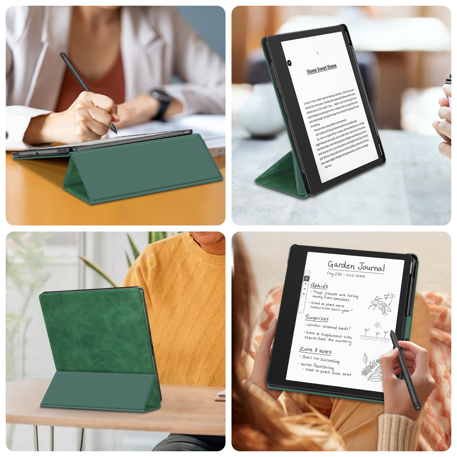 Foto 5 | Funda Fintie Con Soporte Para Kindle Scribe De 10,2 Pulgadas Con Soporte Para Bolígrafos, Color Gris - Venta Interna
