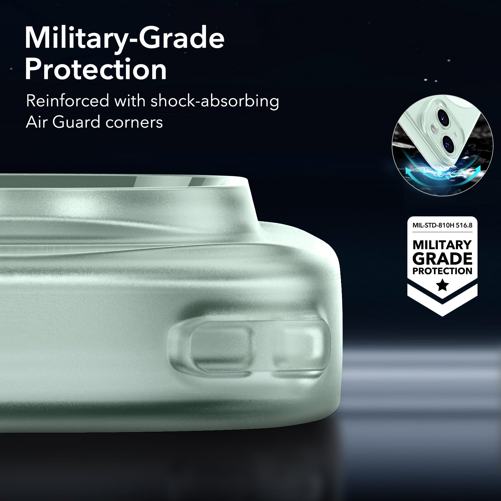 Foto 7 pulgar | Funda Esr Para Iphone 15 Con Magsafe, Color Verde De Grado Militar - Venta Internacional.