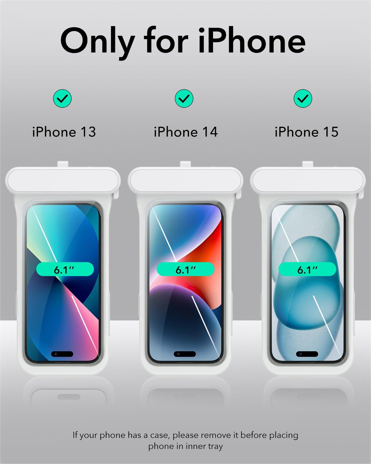 Foto 2 | Funda Impermeable Esr Para Iphone 15/14/13 Ipx8 Con Cordón - Venta Internacional.