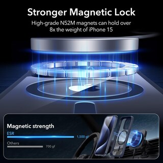 Foto 5 | Funda De Teléfono Esr Para Iphone 15 Pro Max Con Vidrio Templado Transparente - Venta Internacional.