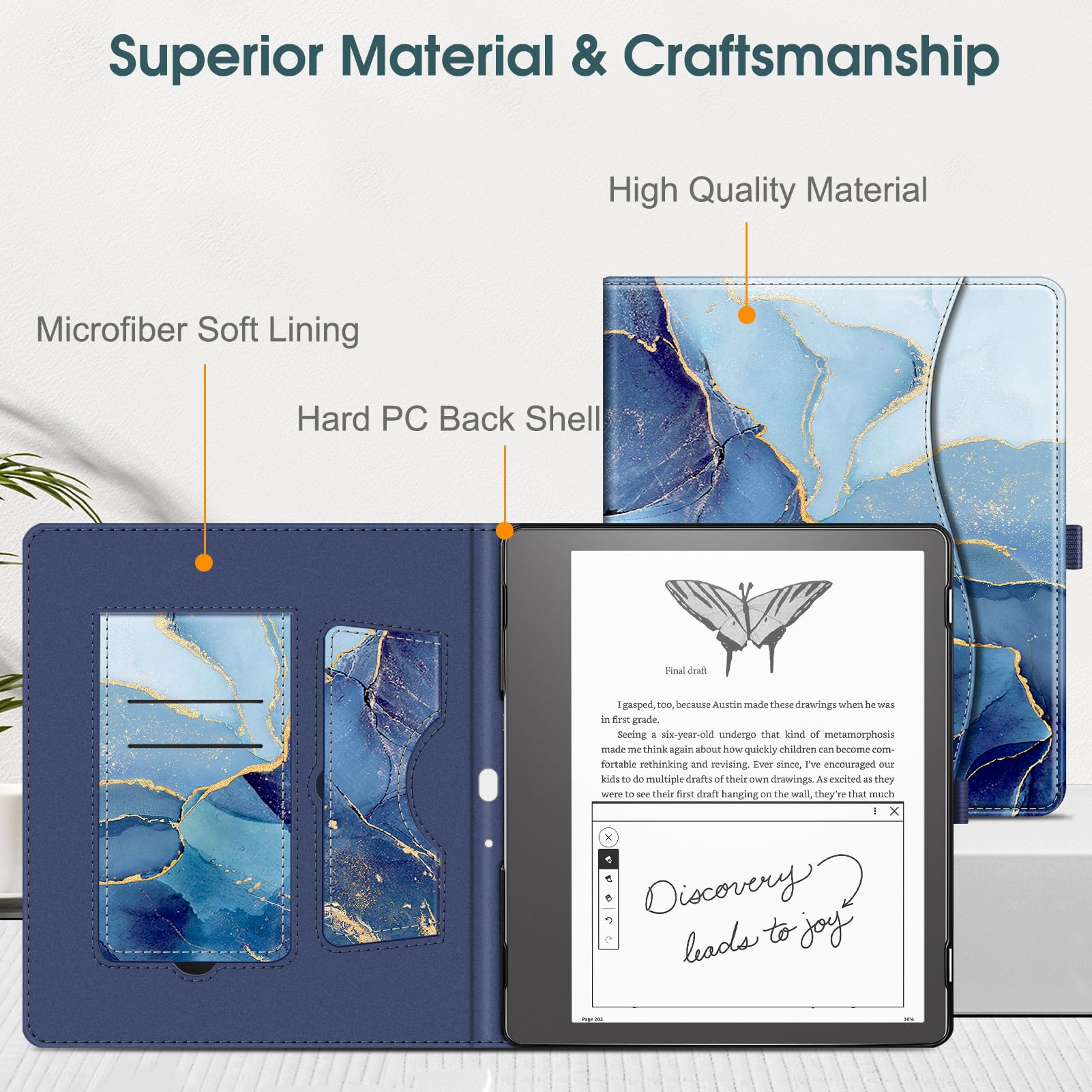 Foto 7 | Funda Con Soporte Fintie Para Kindle Scribe De 10,2 Pulgadas Con Ranura Para Tarjetas Ocea - Venta Internacional.