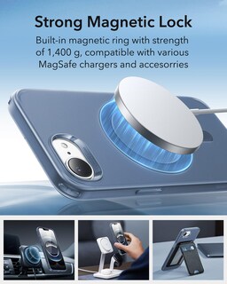 Foto 4 | Funda Esr Para Iphone 16e Halolock Zero, Transparente, Azul Esmerilado - Venta Internacional.