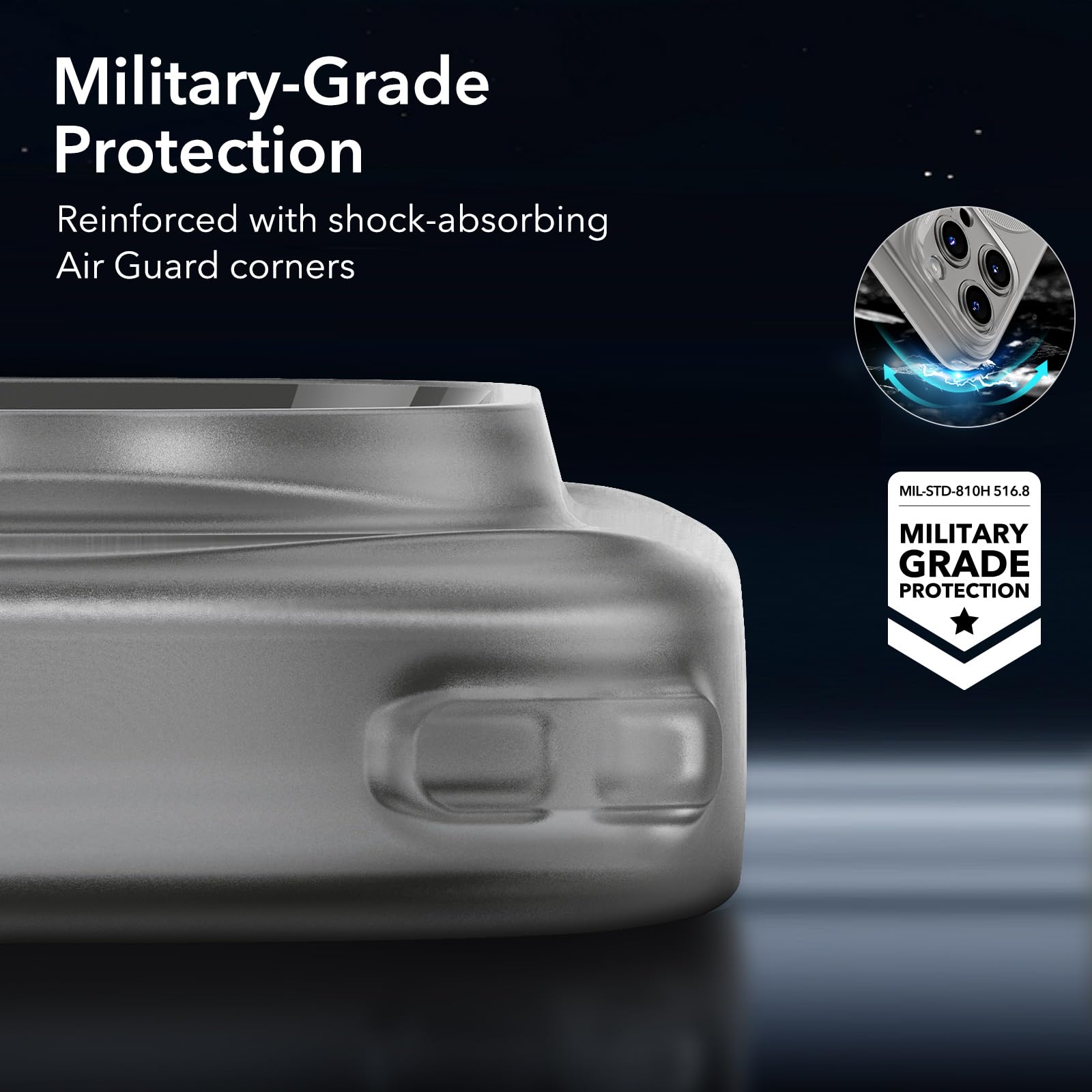 Foto 7 pulgar | Funda De Teléfono Esr Para Iphone 15 Pro Con Magsafe, De Grado Militar - Venta Internacional.