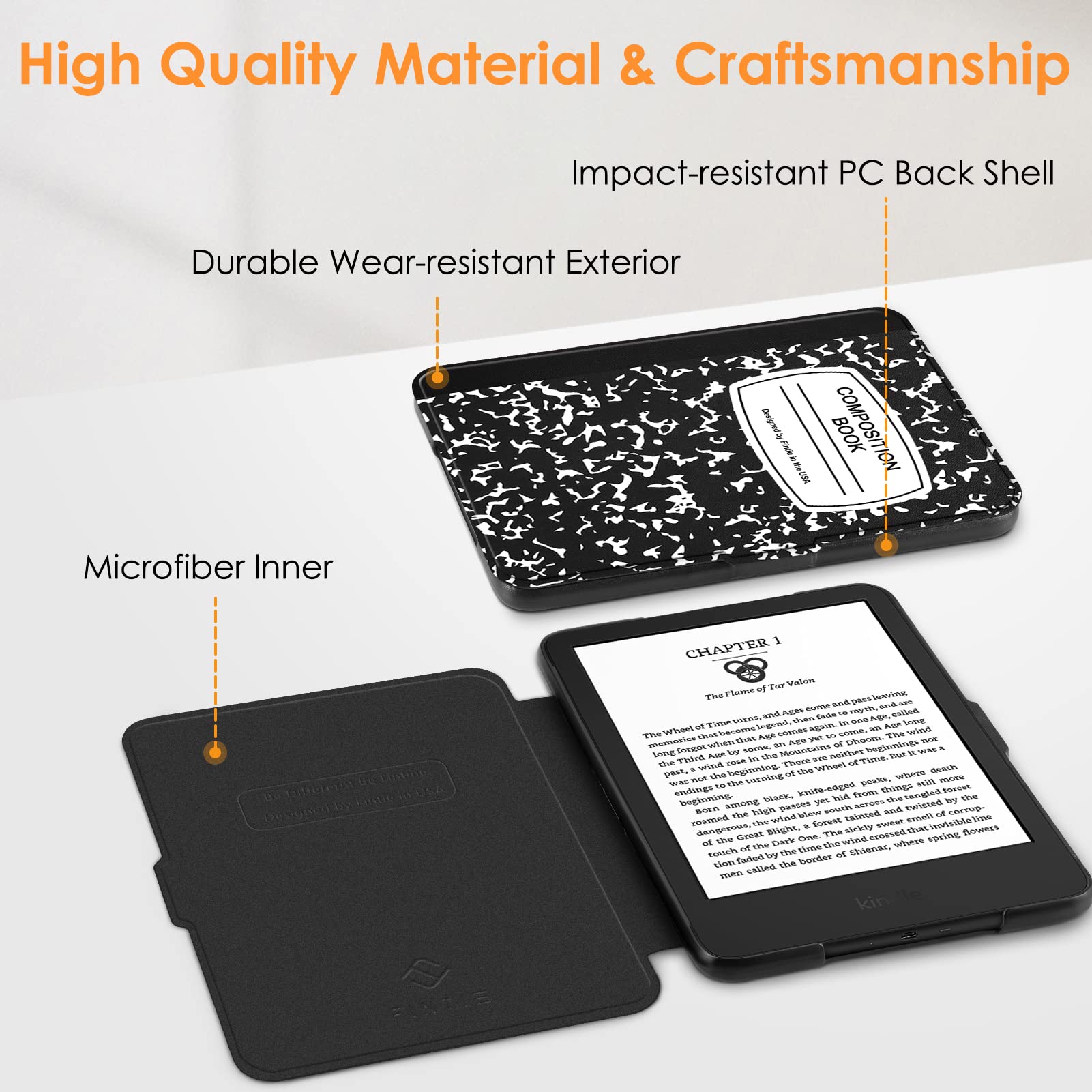 Foto 5 | Funda Fintie Slimshell Para 6 Kindle Totalmente Nuevos De 11.ª Generación 2024/2022 - Venta Internacional.