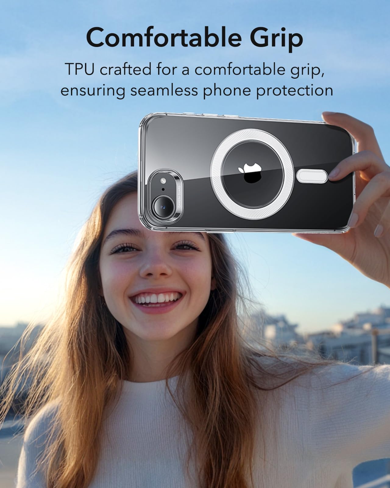 Foto 4 | Funda De Teléfono Esr Para Iphone 16e Transparente Con Compatibilidad Con Magsafe - Venta Internacional.