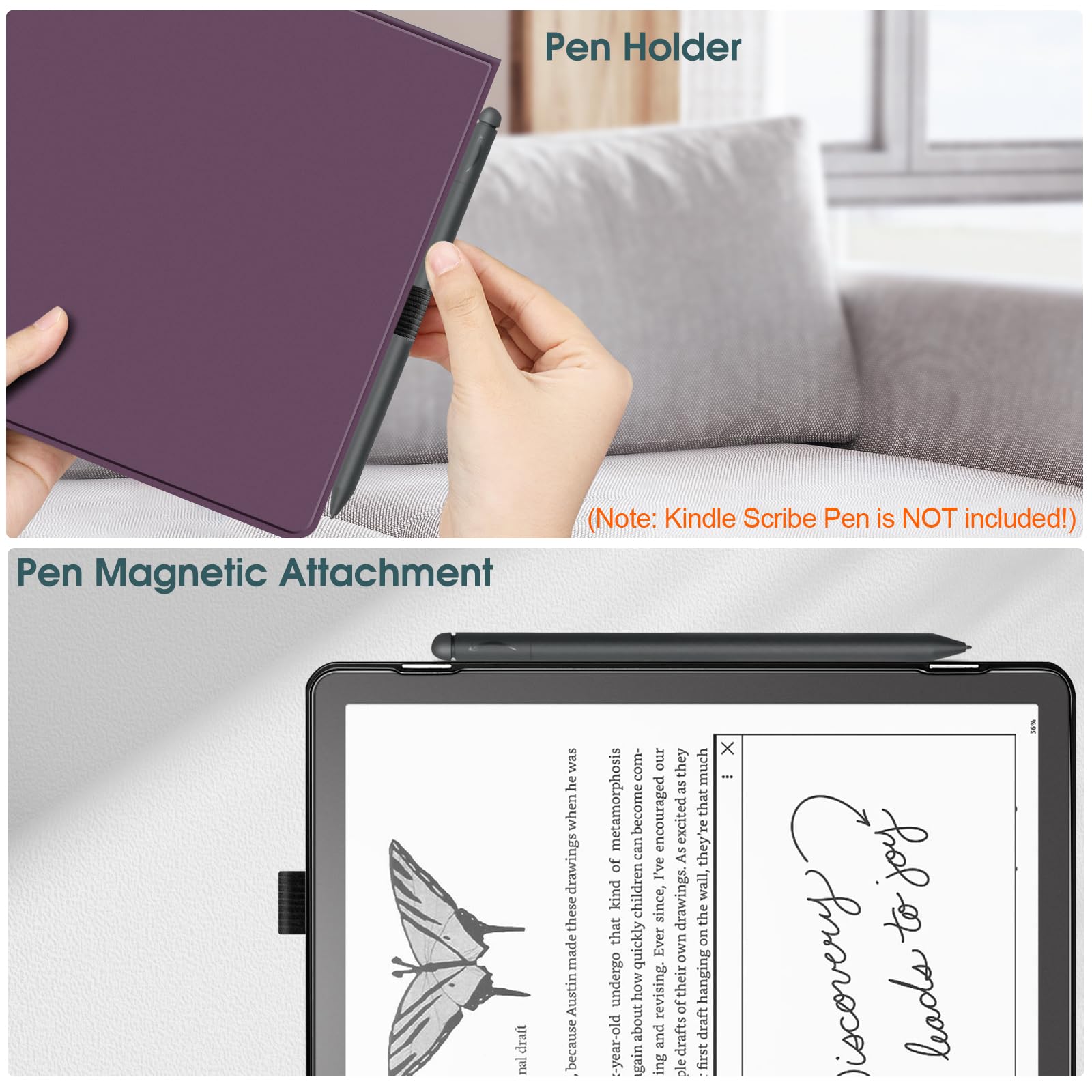 Foto 6 pulgar | Funda Fintie Slimshell Para Kindle Scribe 10.2 (2024/2022) - Venta Internacional.