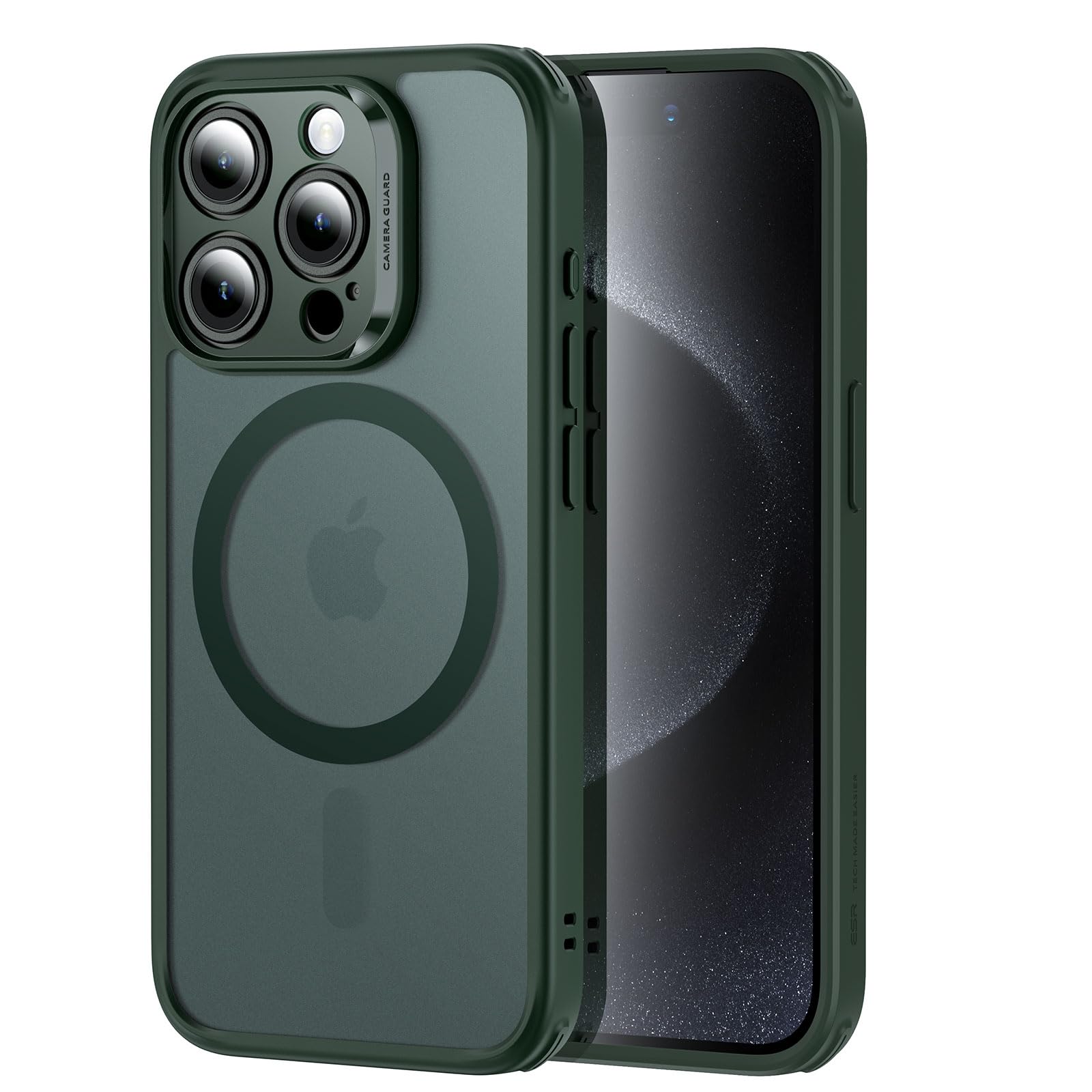 Foto 1 | Funda De Teléfono Esr Para Iphone 15 Pro, Color Verde Mate Translúcido - Venta Internacional.