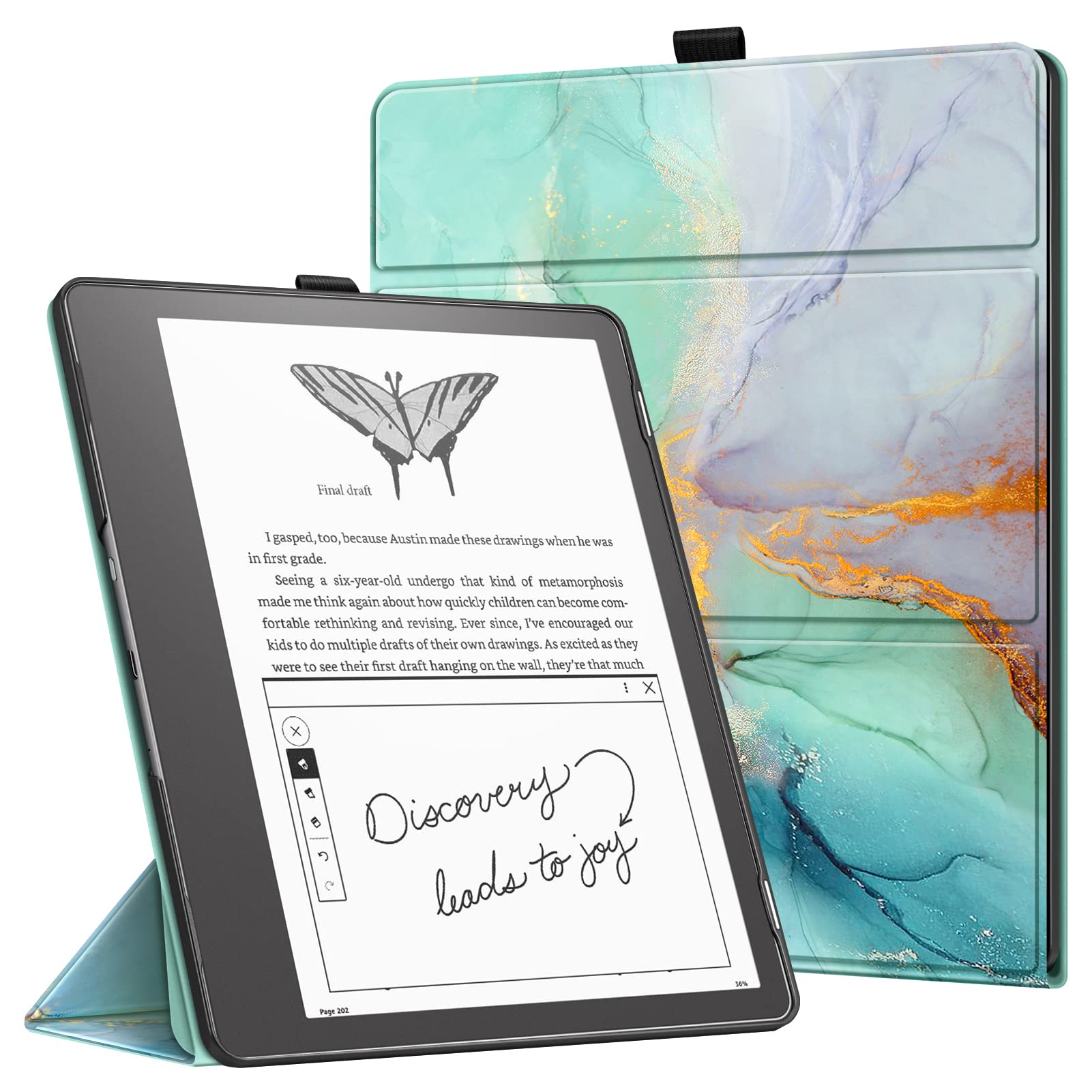 Foto 2 pulgar | Funda Fintie Trifold Para Kindle Scribe 10.2 2024/2022 Emerald - Venta Internacional.