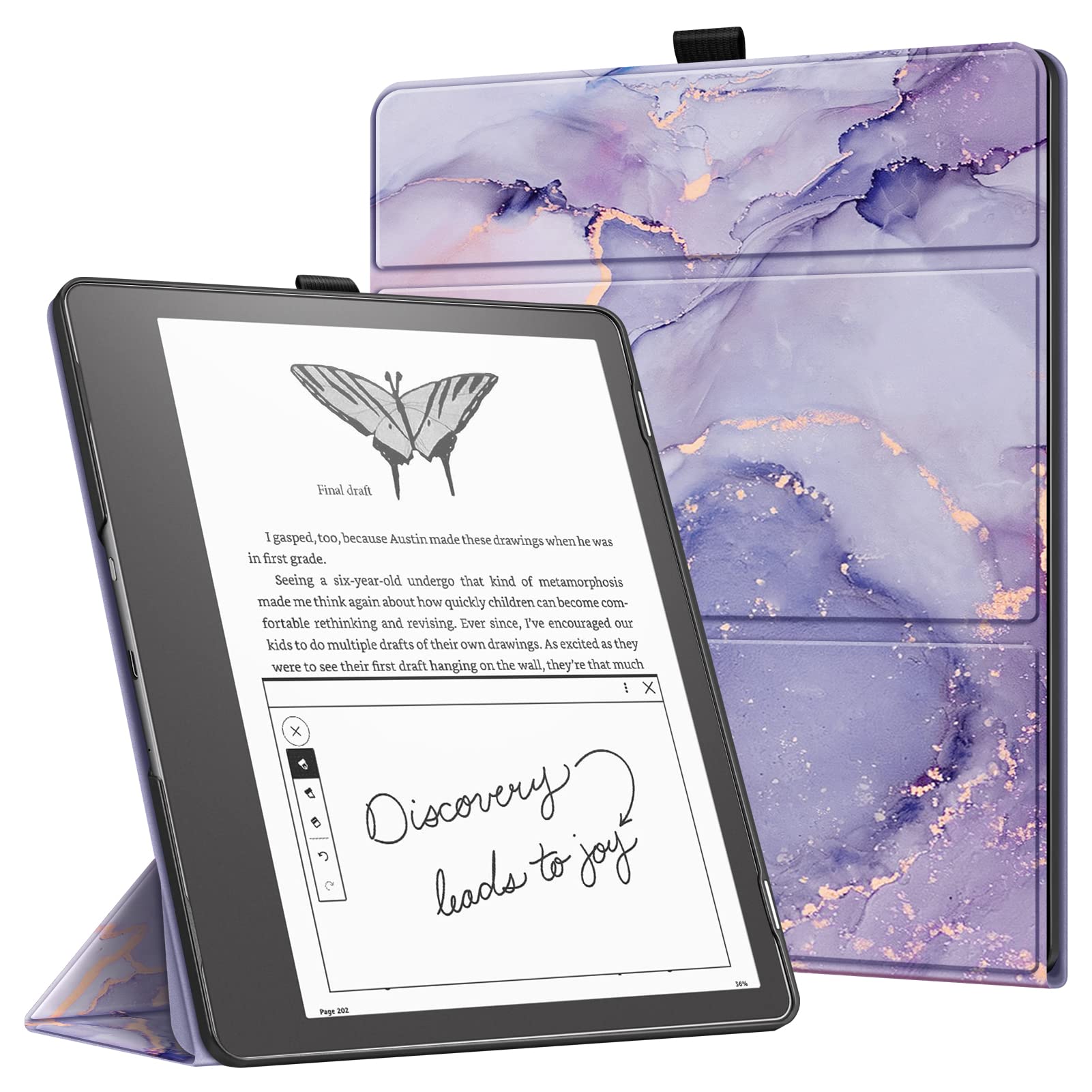 Funda Triple Fintie Para Kindle Scribe 10.2 2024/2022 Lilac M - Venta Internacional.