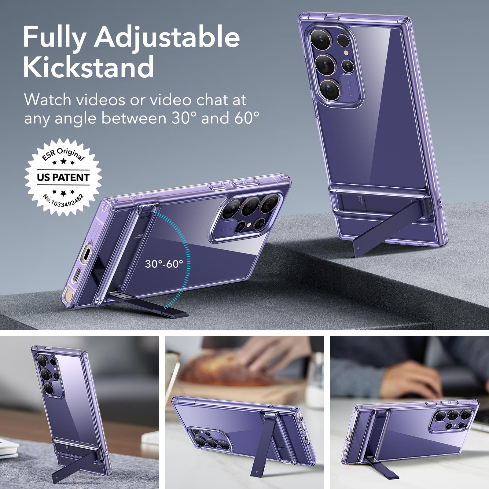 Foto 3 pulgar | Funda De Teléfono Esr Boost Series Con Soporte Para Samsung S24 Ultra - Venta Internacional.