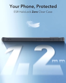 Foto 2 | Funda Esr Halolock Zero Clear Para Iphone 16e, Color Negro Esmerilado - Venta Internacional.