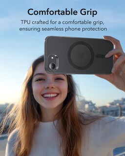 Foto 4 | Funda Esr Halolock Zero Clear Para Iphone 16e, Color Negro Esmerilado - Venta Internacional.