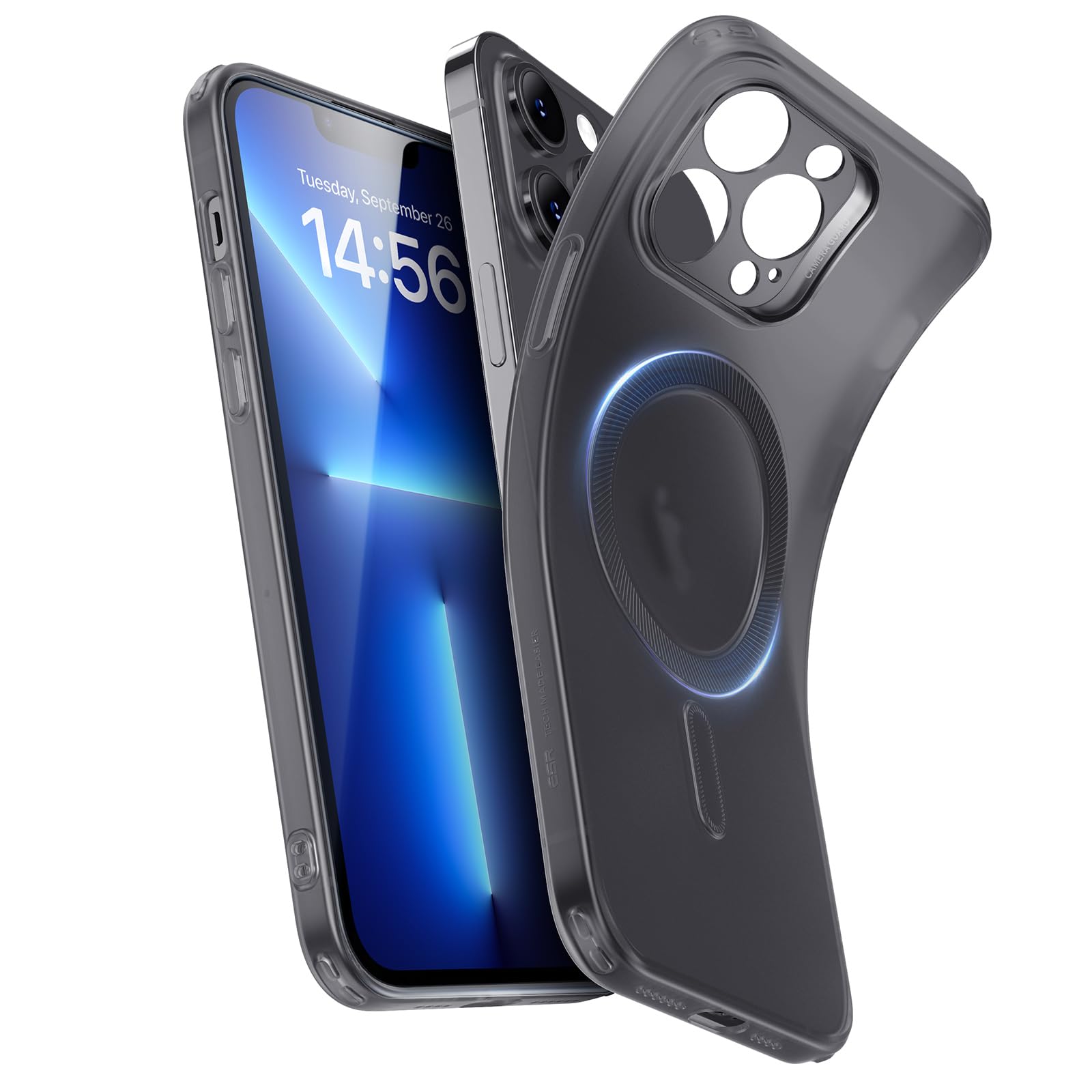 Foto 1 | Funda De Teléfono Esr Zero Series Para Iphone 13 Pro Max De Color Negro Esmerilado - Venta Internacional.