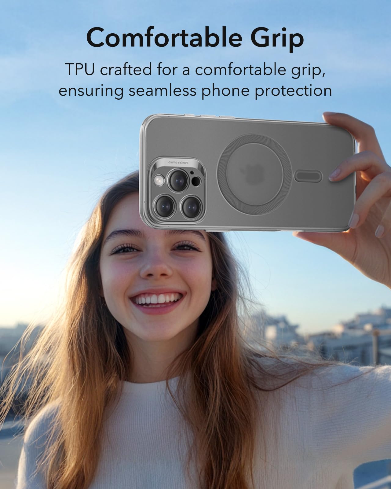 Foto 5 pulgar | Funda De Teléfono Esr Para Iphone 16 Pro Max Con Magsafe Frosted Grey - Venta Internacional.
