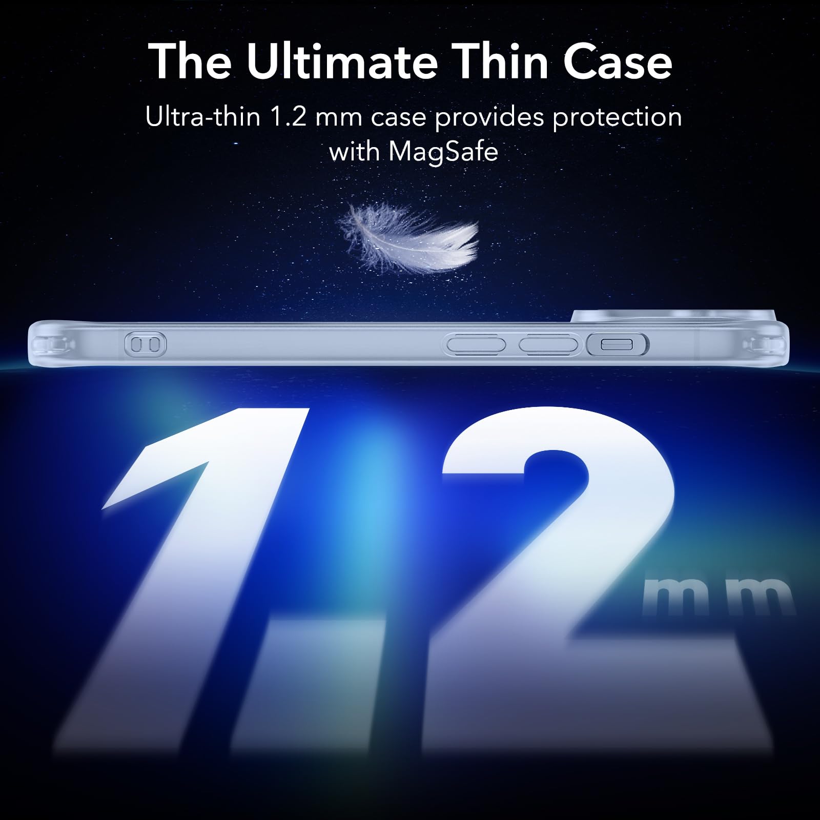 Foto 3 pulgar | Funda De Teléfono Esr Zero Series Para Iphone 13 Pro Max Frosted Blue - Venta Internacional.