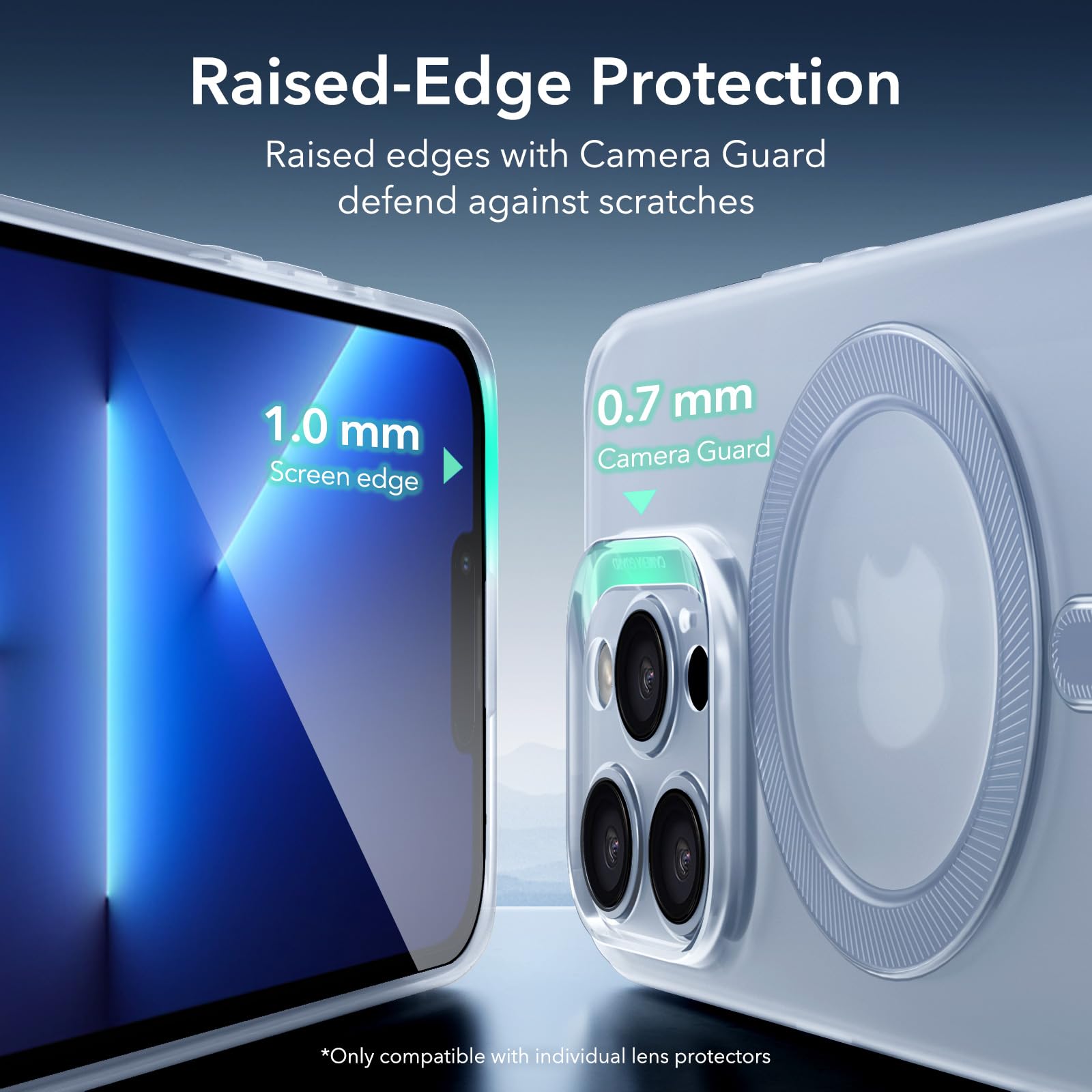 Foto 8 pulgar | Funda De Teléfono Esr Zero Series Para Iphone 13 Pro Max Frosted Blue - Venta Internacional.