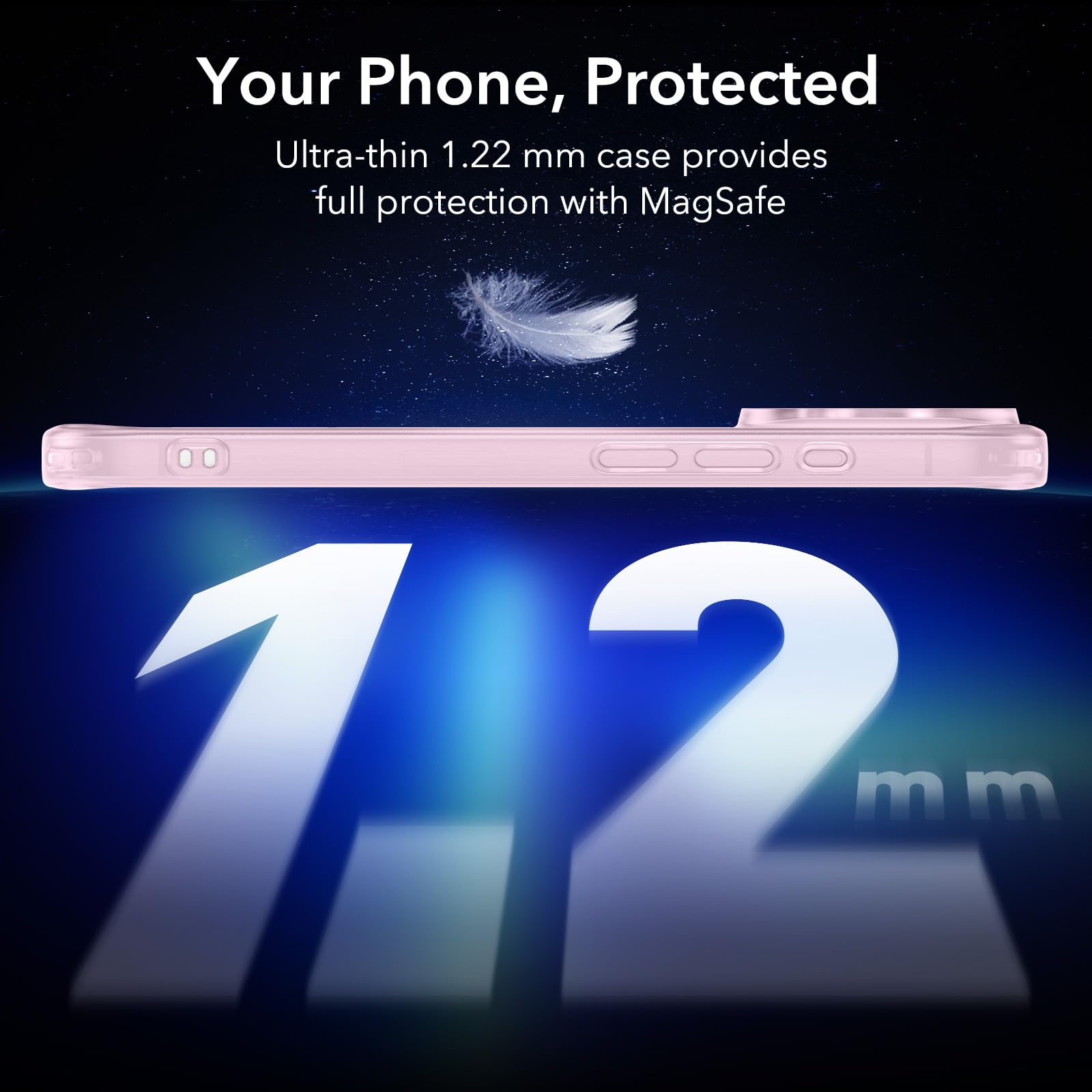 Foto 2 | Funda De Teléfono Esr Para Iphone 15 Pro Max Con Magsafe Frosted Pink - Venta Internacional.