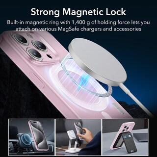 Foto 5 | Funda De Teléfono Esr Para Iphone 15 Pro Max Con Magsafe Frosted Pink - Venta Internacional.