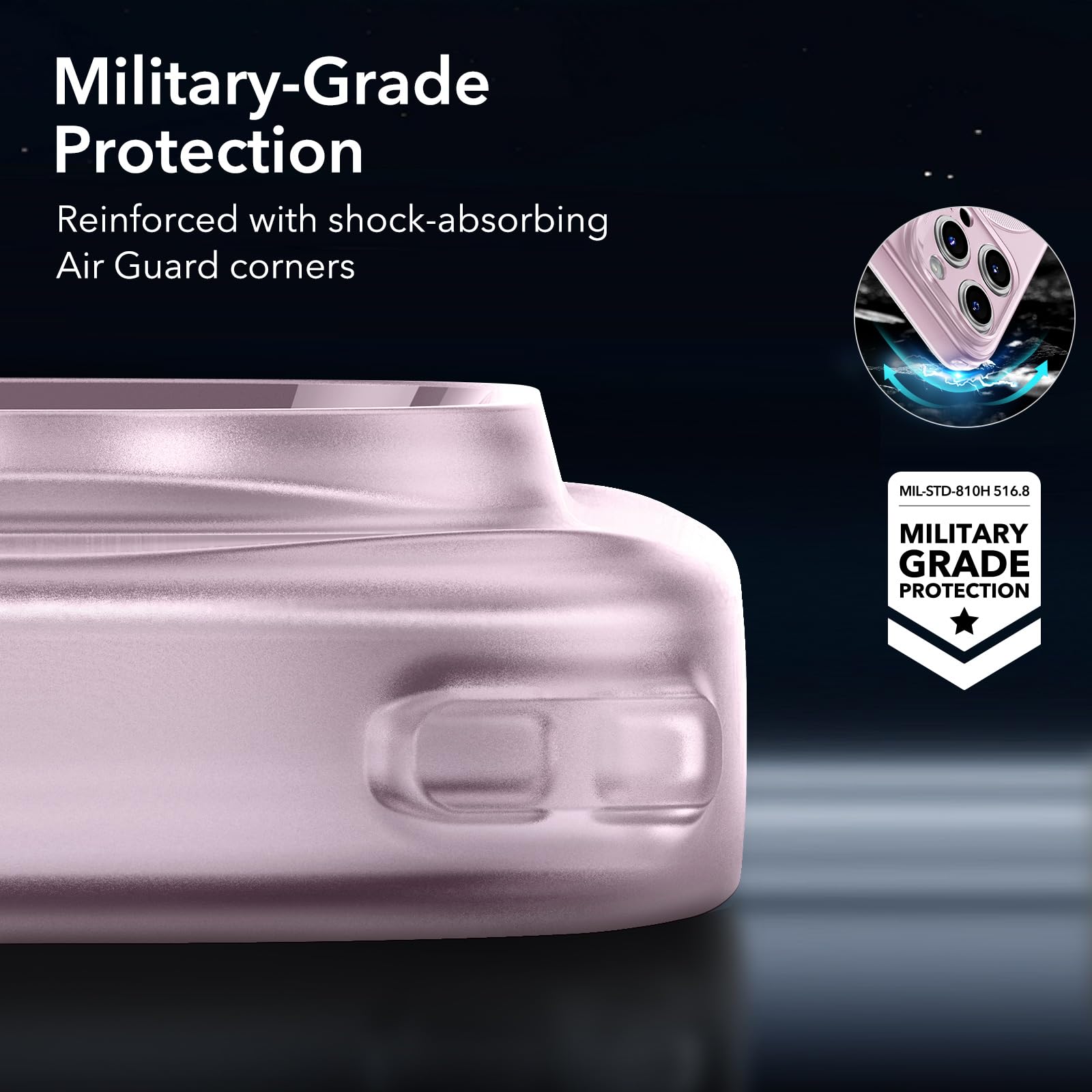 Foto 7 pulgar | Funda De Teléfono Esr Para Iphone 15 Pro Max Con Magsafe Frosted Pink - Venta Internacional.