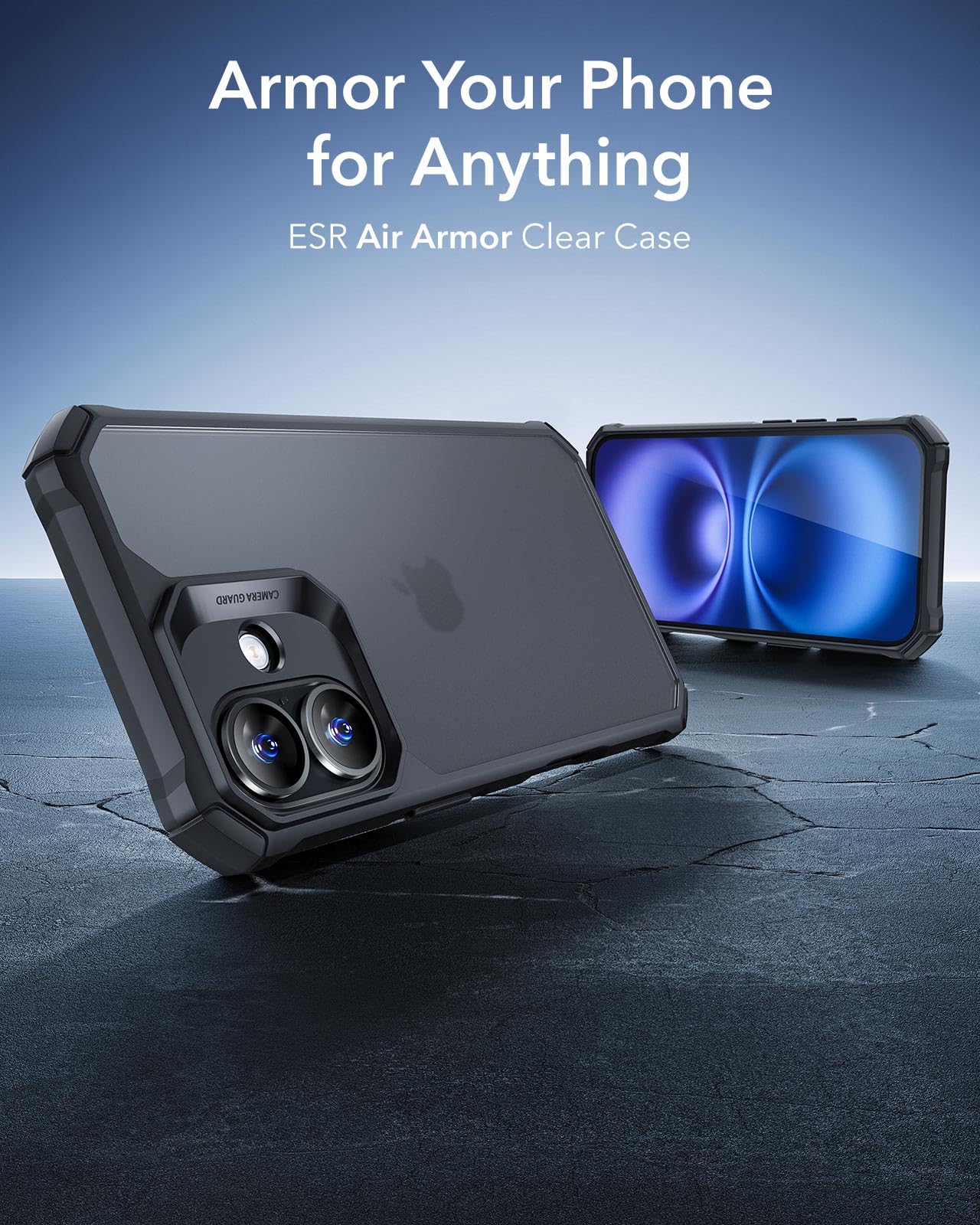 Foto 2 | Funda De Teléfono Esr Air Armor Series Para Iphone 16 - Negro Esmerilado - Venta Internacional.