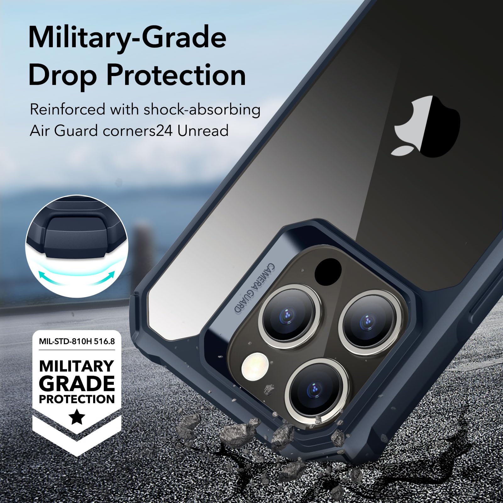Foto 4 pulgar | Funda De Teléfono Esr Air Armor Series Para Iphone 15 Pro Max - Venta Internacional.