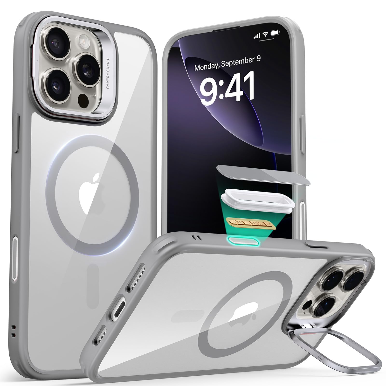 Foto 2 pulgar | Funda De Teléfono Esr Para Iphone 16 Pro Con Control De Cámara Magsafe Clear - Venta Internacional.